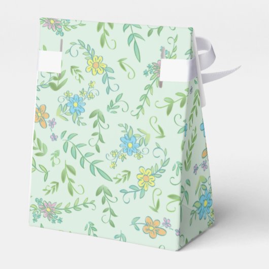 ウッドランド動物の赤ちゃんシャワー フェイバーボックス (裏面サイド)