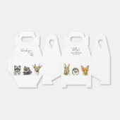 ウッドランド動物の赤ちゃんシャワー フェイバーボックス (折り畳みなし)