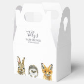 ウッドランド動物の赤ちゃんシャワー フェイバーボックス (オープン)