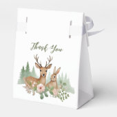 ウッドランド動物の赤ちゃんシャワー フェイバーボックス (裏面サイド)