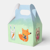 ウッドランド動物の赤ちゃんシャワー フェイバーボックス (裏面サイド)