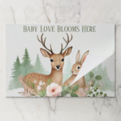 ウッドランド動物の赤ちゃんシャワー ペーパーパッド (折り畳み)