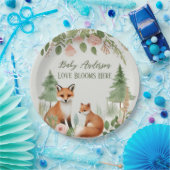 ウッドランド動物の赤ちゃんシャワー ペーパープレート (パーティー)