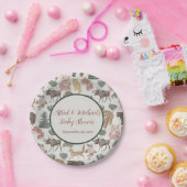 ウッドランド動物の赤ちゃんシャワー ペーパープレート (パーティー)