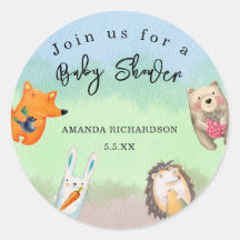 ウッドランド動物の赤ちゃんシャワー