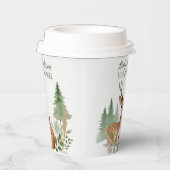 ウッドランド動物の赤ちゃんシャワー 紙コップ (右)