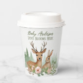 ウッドランド動物の赤ちゃんシャワー 紙コップ (正面)