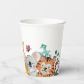 ウッドランド動物の赤ちゃんシャワー 紙コップ (裏面)