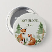 ウッドランド動物の赤ちゃんシャワー 缶バッジ (正面&裏面)