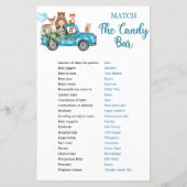 ウッドランド動物の青いトラックはキャンディバーに一致 (裏面)