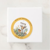 ウッドランド動物の鹿の好意ありがとう贈り物の装飾 フェイバータグ (インサイチュ)