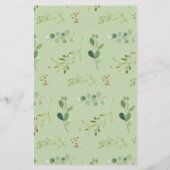 ウッドランド動物は価格を推測する赤ちゃんシャワーゲーム (裏面)