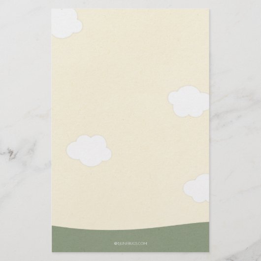 ウッドランド動物は価格を推測する赤ちゃんシャワーゲーム チラシ (裏面)