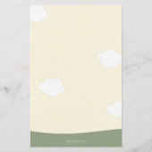 ウッドランド動物は価格を推測する赤ちゃんシャワーゲーム チラシ (裏面)