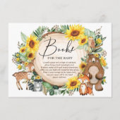 ウッドランド動物ひまわり園芸本ベビー エンクロージャーカード (正面)