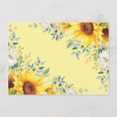 ウッドランド動物ひまわり園芸本ベビー エンクロージャーカード (裏面)