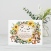 ウッドランド動物ひまわり園芸本ベビー エンクロージャーカード (スタンド正面)