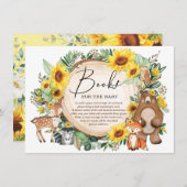 ウッドランド動物ひまわり園芸本ベビー エンクロージャーカード (正面/裏面)