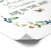 ウッドランド動物アドベンチャーベビーシャワー動物ゲーム ポスター (角)