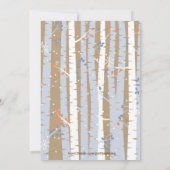 ウッドランド動物ウィンターボーイズ誕生日招待状 招待状 (裏面)