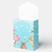ウッドランド動物エレガント冬の赤ちゃんシャワーパーティー フェイバーボックス (オープン)