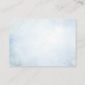 ウッドランド動物オベビー冬おむつラッフル エンクロージャーカード (裏面)