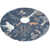 ウッドランド動物カスタムのツリースカート ブラッシュドポリエステルツリースカート (アングル)