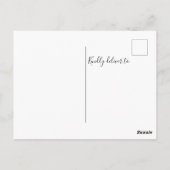 ウッドランド動物カップル赤ちゃんシャワーありがとう ポストカード (裏面)