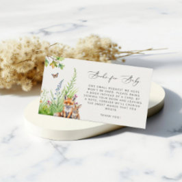 ウッドランド動物キツネウサギ本ベビー エンクロージャーカード