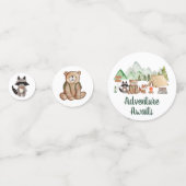 ウッドランド動物キャンピングアドベンチャーベビーシャワー コンフェッティ (裏面)