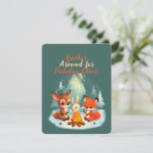 ウッドランド動物キャンプファイアクリスマスシーン シーズンカード (スタンド正面)