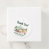 ウッドランド動物キャンプ赤ちゃんシャワーありがとう フェイバータグ (インサイチュ)