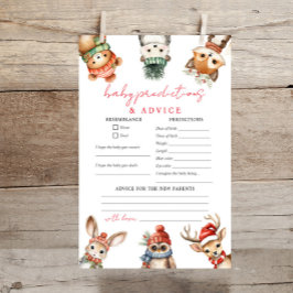 ウッドランド動物クリスマスベビー予測アドバイス