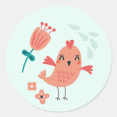 ウッドランド動物シール ラウンドシール (正面)