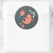 ウッドランド動物シール ラウンドシール (バッグ)