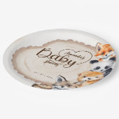 ウッドランド動物テーマベビーシャワー ペーパープレート (アングル)