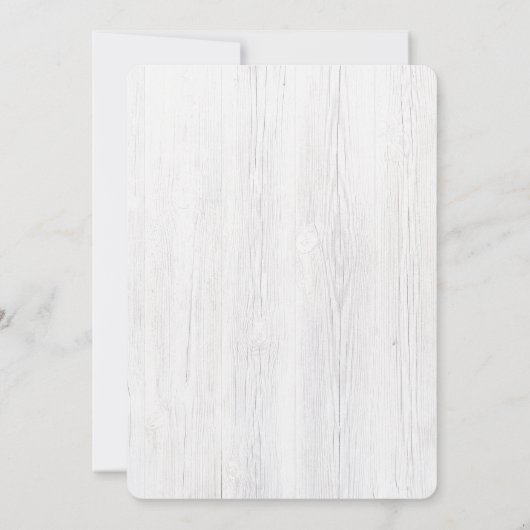 ウッドランド動物トラック赤ちゃんシャワー招待状 招待状 (裏面)