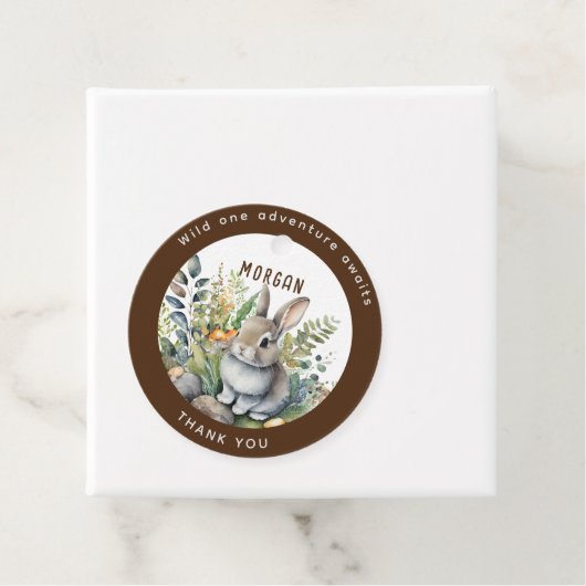 ウッドランド動物バニー好意ありがとうギフトデコール フェイバータグ (インサイチュ)