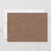 ウッドランド動物バンドパレード中立ベイビーシャワー 招待状 (裏面)