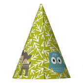 ウッドランド動物パーソナライズされたパーティー帽子 パーティーハット (裏面)