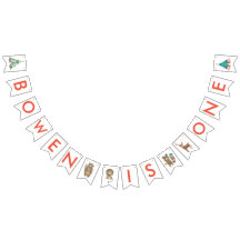 ウッドランド動物パーティーバンティングぺナントバナー