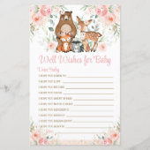 ウッドランド動物ピンクフローラがベビーゲームを希望 (正面)