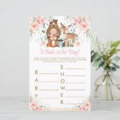 ウッドランド動物ピンクフローラバッグの内容 (スタンド正面)