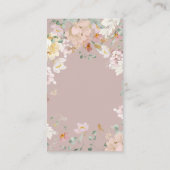 ウッドランド動物フローラガールベビーシャワーおむつ エンクロージャーカード (裏面)