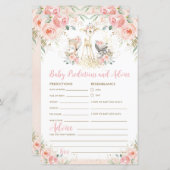 ウッドランド動物フローラベビー予測とアドバイス (正面/裏面)