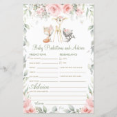 ウッドランド動物フローラベビー予測とアドバイス (正面)