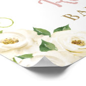 ウッドランド動物フローラ赤ちゃんシャワー歓迎サイン ポスター (角)