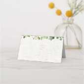 ウッドランド動物フローラ赤ちゃんシャワー プレイスカード (裏面)