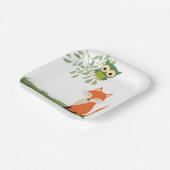 ウッドランド動物プレート ペーパープレート (傾斜あり)