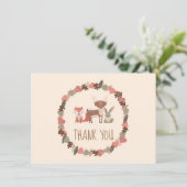 ウッドランド動物ベビーありがとう サンキューカード (スタンド正面)
